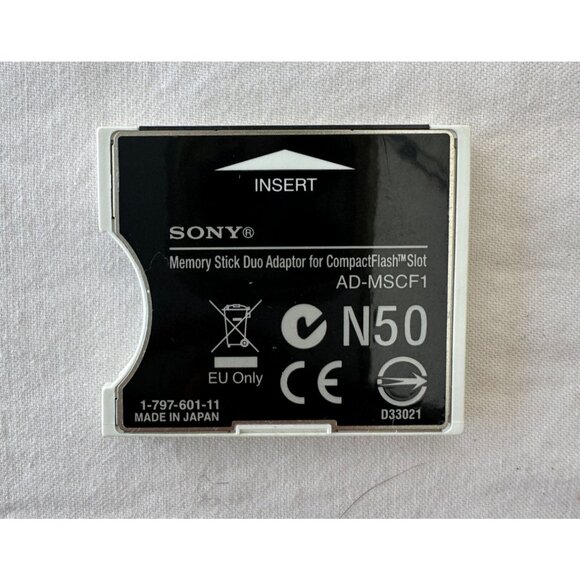 Sony Pro Duo Memory Stick Duo Adapter For CompactFlash Slot AD-MSCF1 - Picture 2 of 3